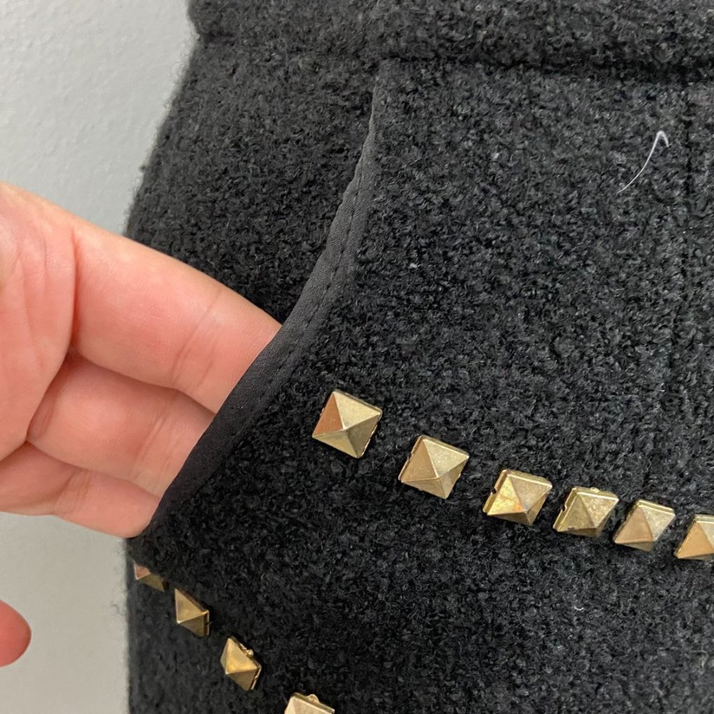 ALEXANDER MCQUEEN MCQ STUDDED SKIRT S 4 - Picture 5 of 6